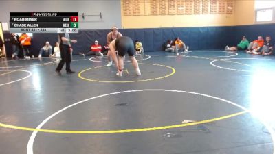 285 lbs Quarterfinal - Chase Allen, West Salem vs Noah Miner, Aloha