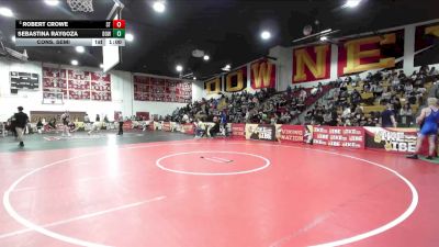285 lbs Cons. Semi - Sebastina Raygoza, Downey vs Robert Crowe, South Torrance