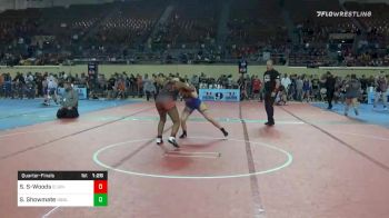 132 lbs Quarterfinal - Shandra Sibert-Woods, Elgin Grapplers vs Shelby Showmate, Noble Takedown Club