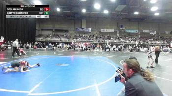 74 lbs Consi Of 4 - Declan Snell, Pikes Peak Warriors vs Coltyn Schaefer, Southwest Hammers