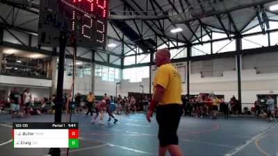 123-135 lbs Quarterfinal - Joshua Butler, Iguana Wrestling Club vs Jared Craig, Jr Raiders/ SS