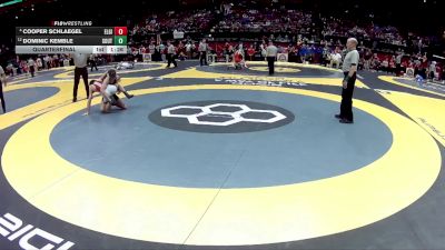 D3-126 lbs Quarterfinal - Dominic Kemble, Southeast vs Cooper Schlaegel, Elgin