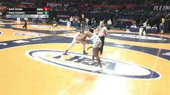 3A 215 lbs Cons. Round 1 - Nate Olona, Downers Grove (North) vs Phin Codinha, Glen Ellyn (Glenbard West)