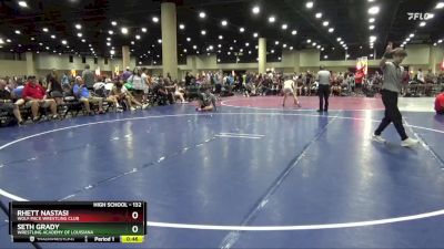 132 lbs Cons. Round 5 - Rhett Nastasi, Wolf Pack Wrestling Club vs Seth Grady, Wrestling Academy Of Louisiana