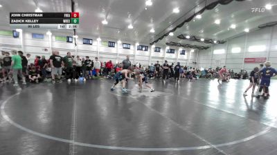 96 lbs Quarterfinal - John Christman, Freakztyle Wrestling - HS vs Zadick Kelley, Wrecking Crew - HS