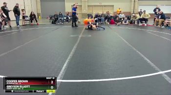 52 lbs Round 5 (8 Team) - Cooper Brown, Glasgow WA vs Greyson Elliott, Soddy Daisy WA