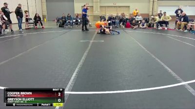 52 lbs Round 5 (8 Team) - Cooper Brown, Glasgow WA vs Greyson Elliott, Soddy Daisy WA