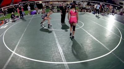 135 lbs Destiny Finley, Montana Banditry HS Girls vs Hannah Miller, Oklahoma 2 HS Girls