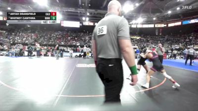 120 lbs Semifinal - Anyah Dransfield, Caldwell vs Whitney Cawthra, Rocky Mountain