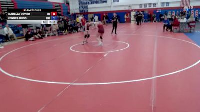131 lbs Finals (2 Team) - Kendra Bliss, Simpson vs Isabella Devito, Lock Haven University
