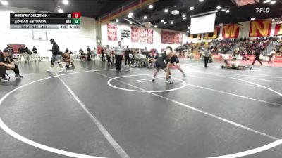 190 lbs Quarterfinal - Dimitry Sirotnik, Santa Monica vs Adrian Estrada, Warren