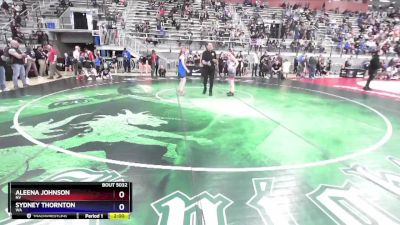 94 lbs Champ. Round 1 - Aleena Johnson, NV vs Sydney Thornton, WA