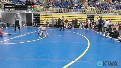 49 lbs Final - Rhett Pitts, Cowboy Wrestling Club vs Cash Scott, Cowboy Wrestling Club