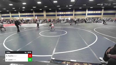 54 lbs Consi Of 4 - Ashe Padilla, Wolfpack Wr Ac vs Ray Lopez, Total Kaos WC