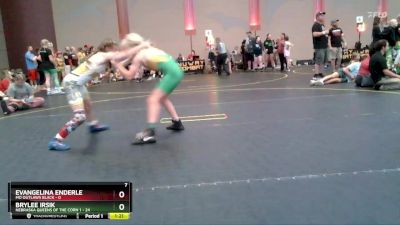 78 lbs Round 2 (4 Team) - BryLee Irsik, Nebraska Queens Of The Corn 1 vs Evangelina Enderle, MO Outlaws Black