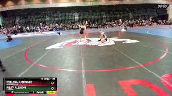 145 lbs Cons. Round 4 - Riley Allison, La Pine vs Evelina Juzenaite, Desert Oasis