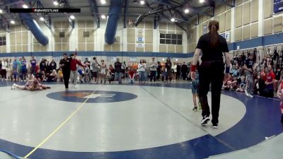 8U Boys FS - 40-43 Champ. Round 3 - Jeremiah Sanders, Red Cobra Wrestling Academy vs Eric Vargas, Rhyno Academy Of Wrestling