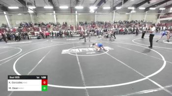 102 lbs Round Of 16 - Kalijah Gonzales, Kingdom WC vs Mathieu Dean, Monte Vista Takedown Club