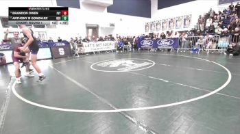 150 lbs Champ. Round 1 - Brandon Owen, Paloma Valley vs Anthony B Gonzalez, Norco