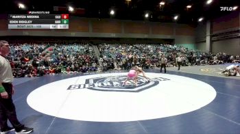 100 lbs 1st Place Match - Eden Ridgley, Harrisburg vs Maritza Medina, Caldwell