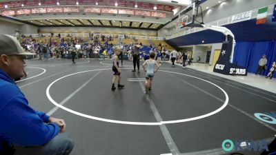 43 lbs Round Of 16 - Kohen Wolfe, Division Bell Wrestling vs Kaizer Adams, Harrah Little League Wrestling