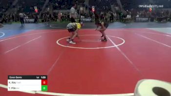 95 lbs Consolation - Kael Ray, Thatcher War Eagles vs Trevor Pile, Bay Area Dragons