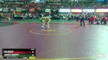 G - 107 lbs Cons. Round 2 - Andrea Kennedy, Great Falls Cmr Girls vs Ava Shook, Cut Bank Girls