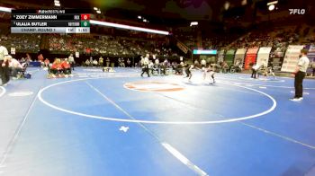 120 Class 2 lbs Champ. Round 1 - Ulalia Butler, Raytown vs Zoey Zimmermann, Fox