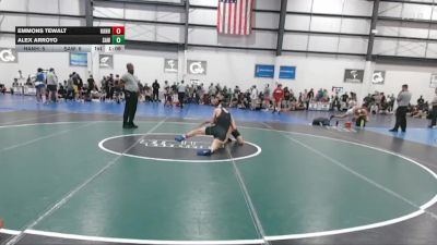 120 lbs Allday - Alex Arroyo, SOUTH AUGUSTA WRESTLING vs Emmons Tewalt, HANOVER HAWKEYE