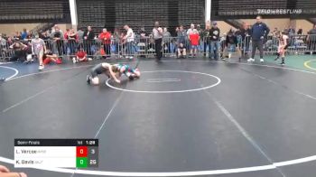 73 lbs Semifinal - Landon Vercoe, Rampage ES vs Kael Davis, GA Justice Takedown ES