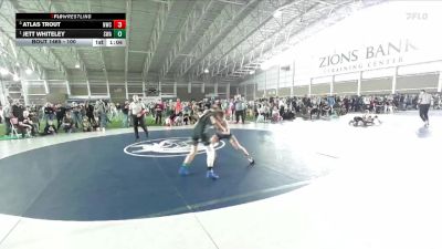 100 lbs Cons. Semi - Atlas Trout, Northside Wrestling Club vs Jett Whiteley, Sanderson Wrestling Academy