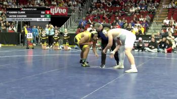 2A-285 lbs 1st Place Match - Jaydn Cooper, Winterset vs Kaden Clark, PCM, Monroe