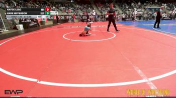 52 lbs Consi Of 8 #2 - Kayde Legg, Keystone Wrestling Club vs Kade Jefferson, Blackhawk