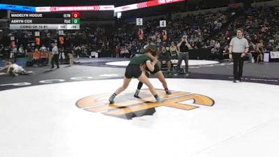 140 lbs Consi Of 16 #1 - Madelyn Hogue, Olympian (SD) vs Aeryn Cox, Placer (SJ)