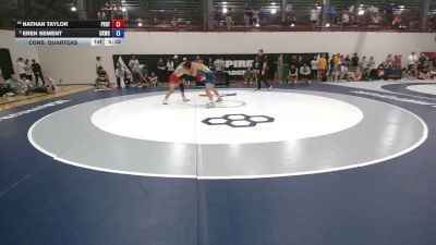 65 kg Cons. Quarters - Nathan Taylor, Pennsylvania RTC vs Eren Sement, Cliff Keen Wrestling Club