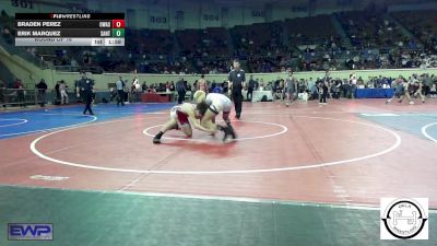 123 lbs Round Of 16 - Braden Perez, Owasso Junior High vs Erik Marquez, Santa Fe South