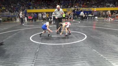 60 lbs Round Of 32 - Brock Taylor, Beth Center vs Lucas Young, Harbor Creek