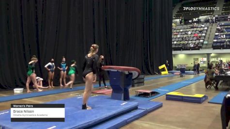Grace Nilson - Women's Pairs, Omaha Gymnastics Academy - 2021 Women's Xcel Region 4 Championships