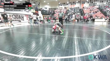 43-46 lbs Rr Rnd 2 - Chase Freeman, Tahlequah Wrestling Club vs Ryder Scott, Verdigris Youth Wrestling