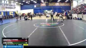 160 lbs Cons. Round 3 - Jonathan G. Ramirez, Southwest Miami vs Luke Vickers, D1 Wrestling Academy