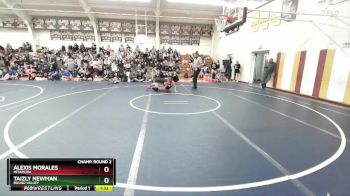 126 lbs Champ. Round 2 - Taizly Newman, Round Valley vs Alexis Morales, Miyamura
