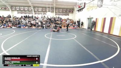 126 lbs Champ. Round 2 - Taizly Newman, Round Valley vs Alexis Morales, Miyamura