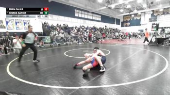 157 lbs Quarterfinal - Adam Salas, Los Alamitos vs Jonsea Garcia, Eleanor Roosevelt