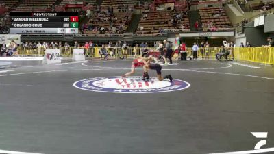 Schoolboys - 75 lbs Cons. Semis - Zander Melendez, Dethrone Wrestling Club vs Orlando Cruz, Red Wave Wrestling