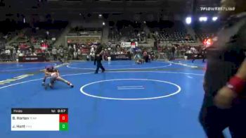 60 lbs Final - Bryher Horton, Team Porcelli vs Joely Hunt, Vian Youth Wrestling