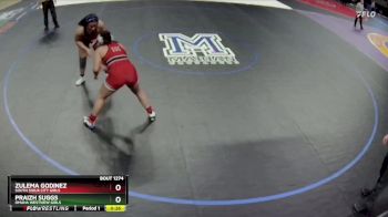 Cons. Round 2 - Zulema Godinez, South Sioux City Girls vs Praizh Suggs, Omaha Westview Girls