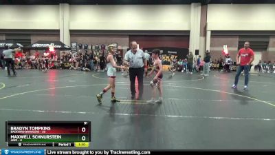 91 lbs Semis (4 Team) - Kameron Dotson, Backyard Brawlers vs Ramsey Crow, Ares