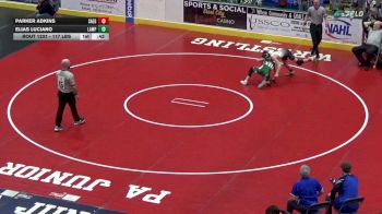 117 lbs Consi Of 8 #1 - Parker Adkins, Saegertown vs Elias Luciano, Lampeter-Strasburg