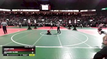 120 lbs Cons. Round 3 - Ayden King, WCWA vs Bronzen Glore, ARC3