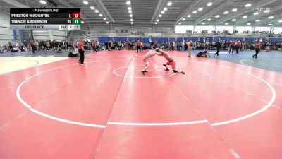 120 lbs 3rd Place - Preston Waughtel, IL vs Trevor Anderson, WA